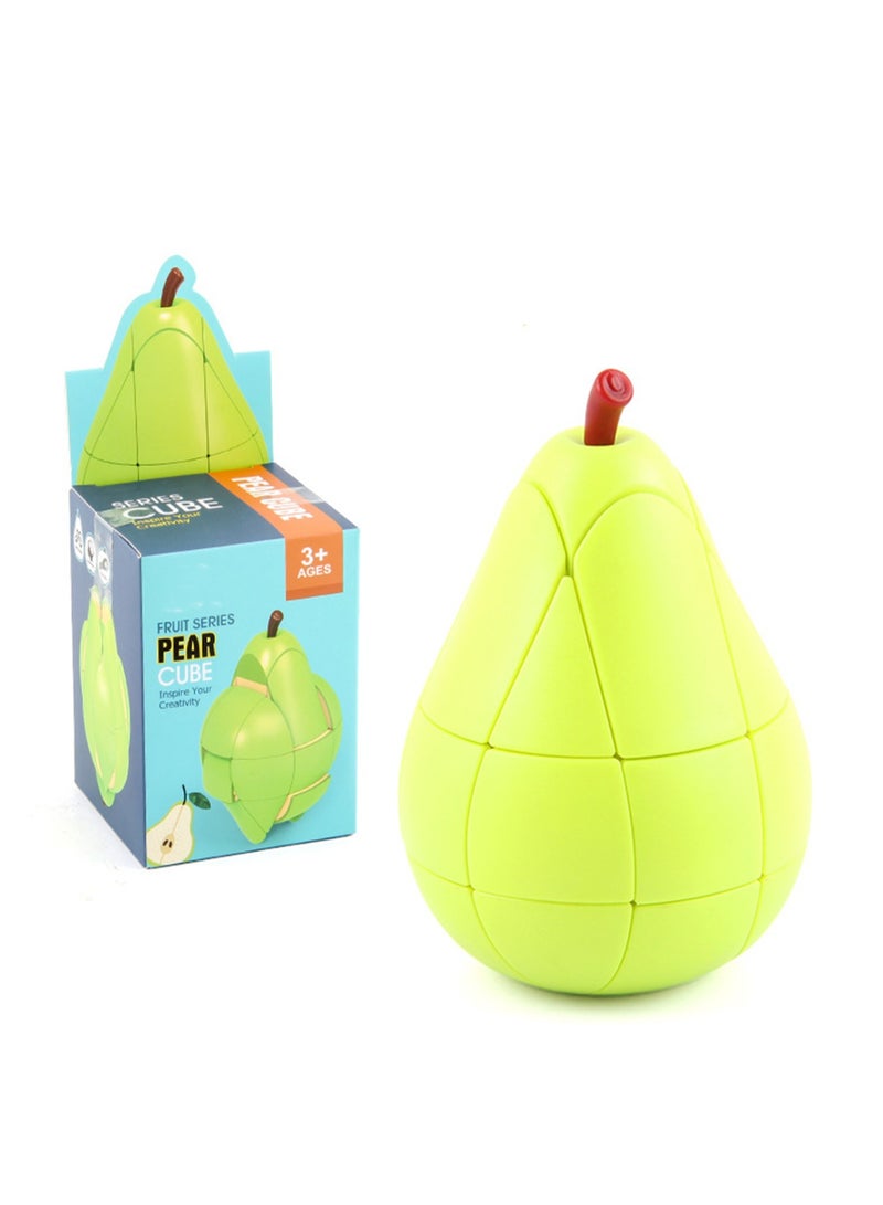 Fruit Rubik's Cube New Strange Decompression Fruit Series Twist Cube Flip Rubik's Cube (Pear) - Image 1